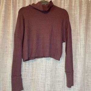 Wild Fable Cropped Mock New Tee